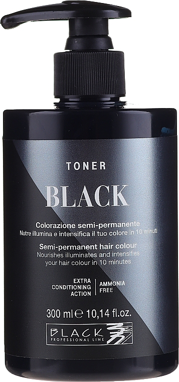 Toner koloryzujący do włosów - Black Professional Line Semi-Permanent Coloring Toner