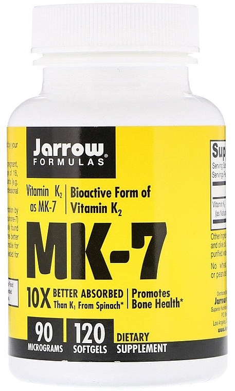 PRZECENA! Witamina K2, MK-7 - Jarrow Formulas MK-7 90 mcg * — Zdjęcie N1