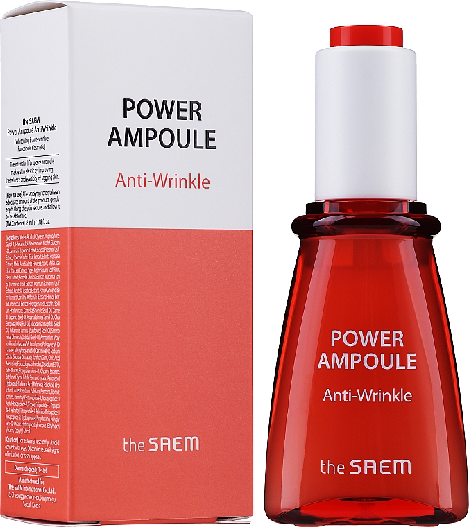 Przeciwzmarszczkowa ampułka do twarzy - The Saem Power Ampoule Anti-Wrinkle — Zdjęcie N2