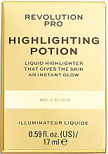 Rozświetlacz w płynie z zakraplaczem - Revolution Pro Highlighting Potion — Zdjęcie N2
