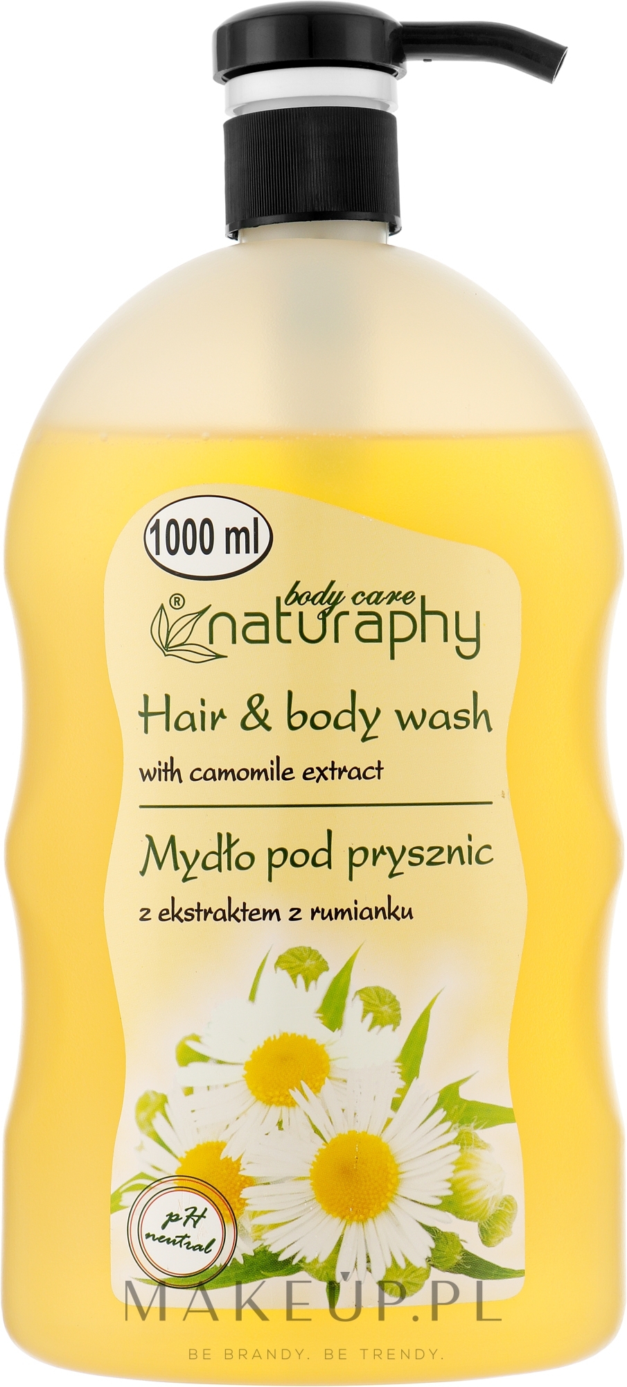 Mydło pod prysznic do włosów i ciała z ekstraktem z rumianku - Naturaphy — Zdjęcie 1000 ml