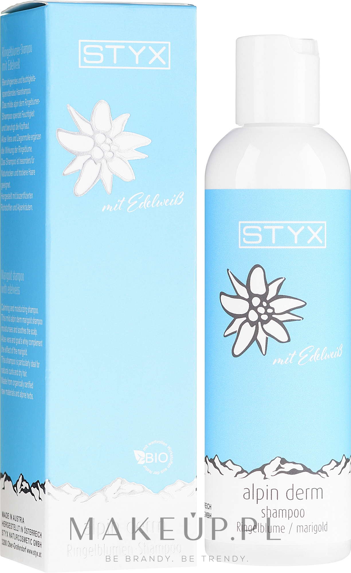 Szampon do włosów z szarotką alpejską - Styx Naturcosmetic Alpin Derm Marigold Shampoo — Zdjęcie 200 ml
