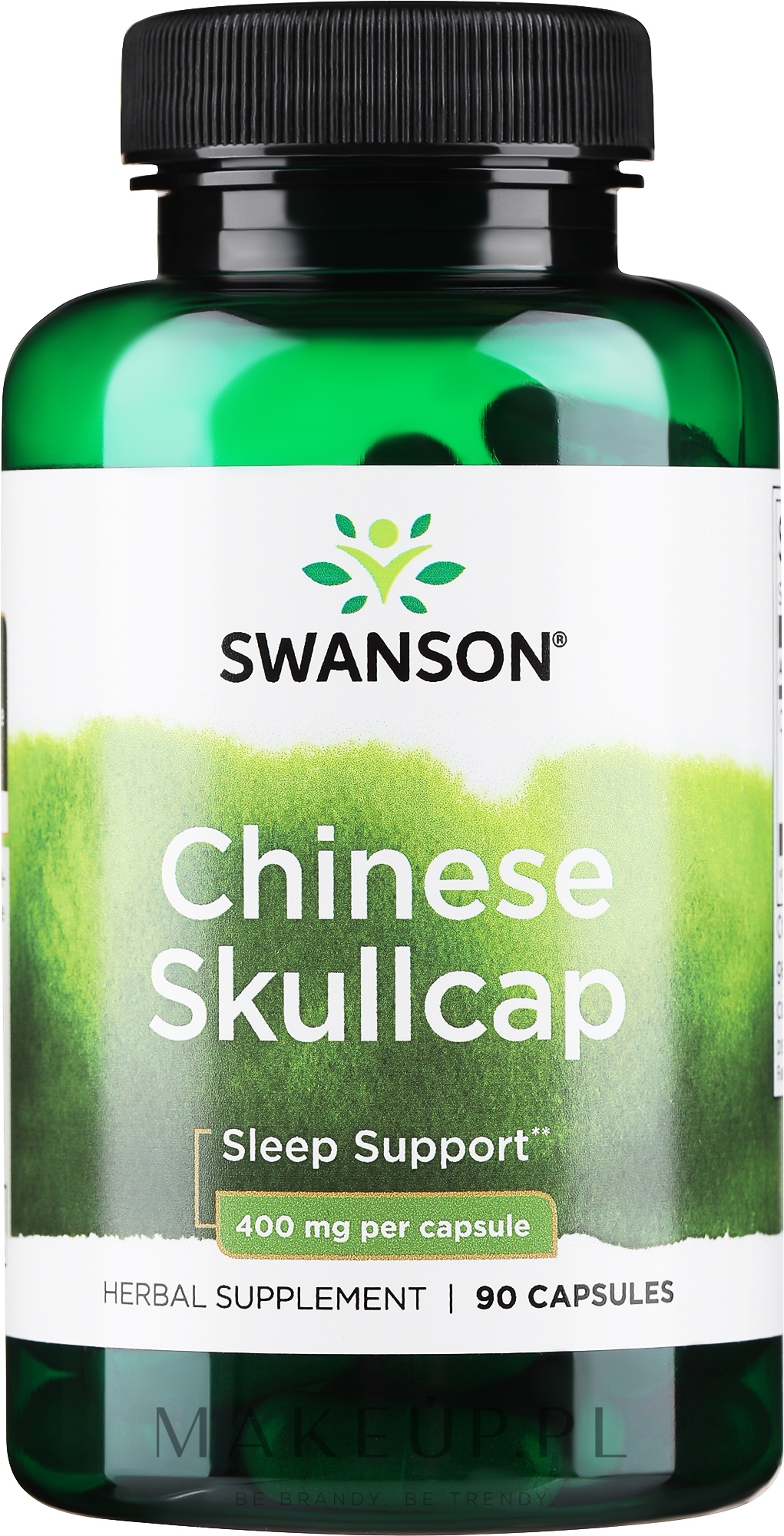 Suplement diety Tarczyca bajkalska, 400 mg - Swanson Full Spectrum Chinese Skullcap — Zdjęcie 90 szt.