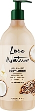 Odżywczy balsam do ciała z organicznym masłem kakaowym i kokosem - Oriflame Love Nature Nourishing Body Lotion with Organic Cacao Butter & Coconut Oil — Zdjęcie N1