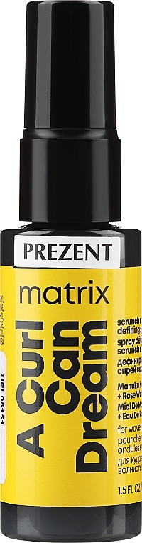 PREZENT! Spray bez spłukiwania do włosów falowanych - Matrix A Curl Can Dream Spray Scrunch N' Go Defining Spray — Zdjęcie N1