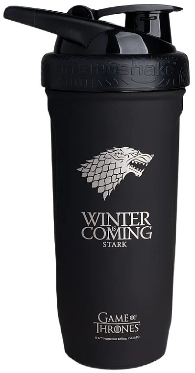 Shaker, 900 ml - SmartShake Game Of Thrones Winter Is Coming Reforce Stainless Steel — Zdjęcie N1