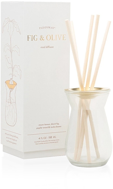 Dyfuzor zapachowy - Paddywax Flora Fig & Olive Reed Diffuser — Zdjęcie N1