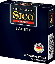 Kup Prezerwatywy klasyczne Safety, 3 szt. - Sico