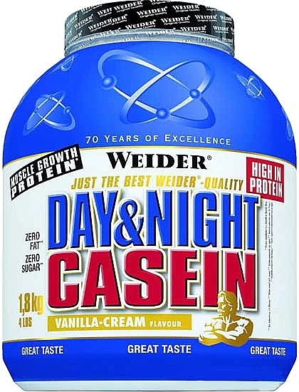 Białko - Weider Day & Night Casein Vanilla Cream — Zdjęcie N1
