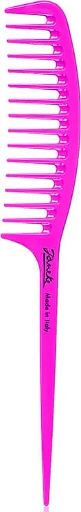 Grzebień 82826 z rączką, różowy - Janeke Fashion Comb For Gel Application Pink Fluo — Zdjęcie N1