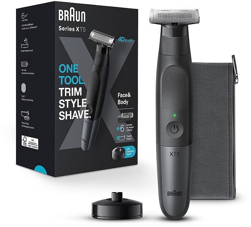 Trymer do twarzy i ciała - Braun Series X XT5300 — Zdjęcie N1