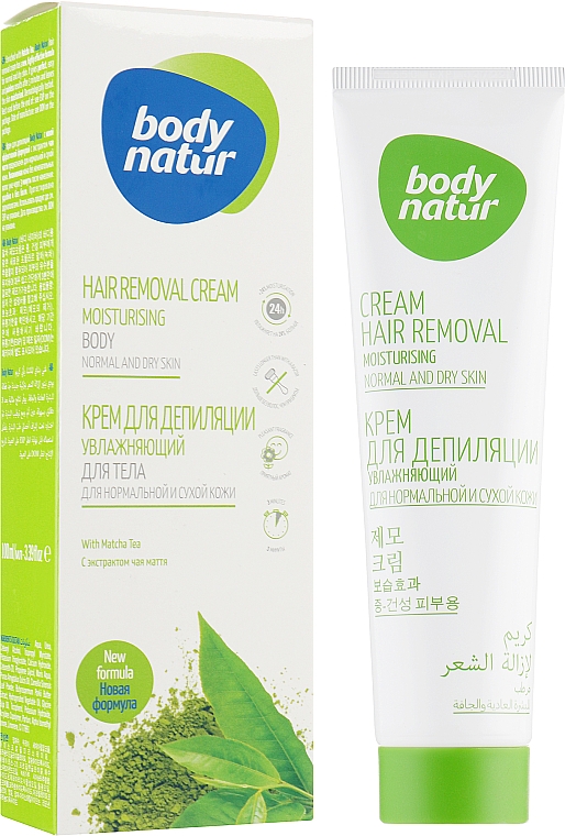 Nawilżający krem do depilacji dla skóry normalnej i suchej - Body Natur Hair Removal Cream Normal-Dry Skin