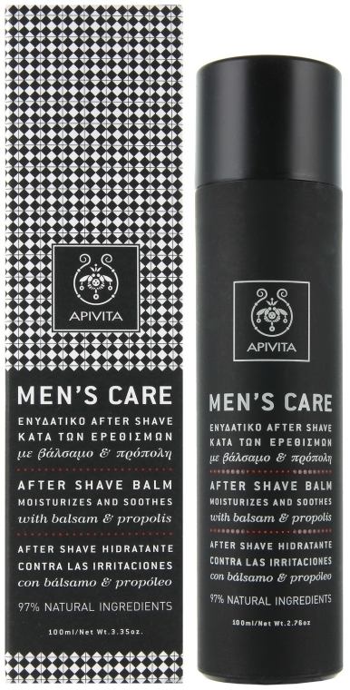 Balsam po goleniu Dziurawiec i propolis - Apivita Men Men's Care After Shave Balm With Hypericum & Propolis — Zdjęcie N1