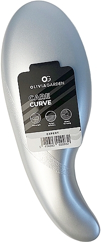 Szczotka do włosów - Olivia Garden Expert Care Nylon Bristles Silver — Zdjęcie N2