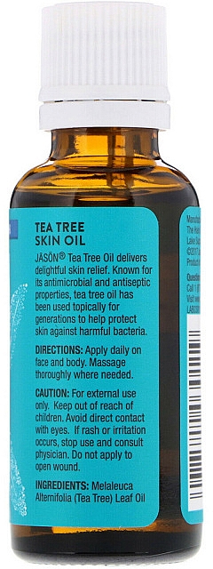 Skoncentrowany olejek z drzewa herbacianego - Jason Natural Cosmetics Tea Tree Oil  — Zdjęcie N2