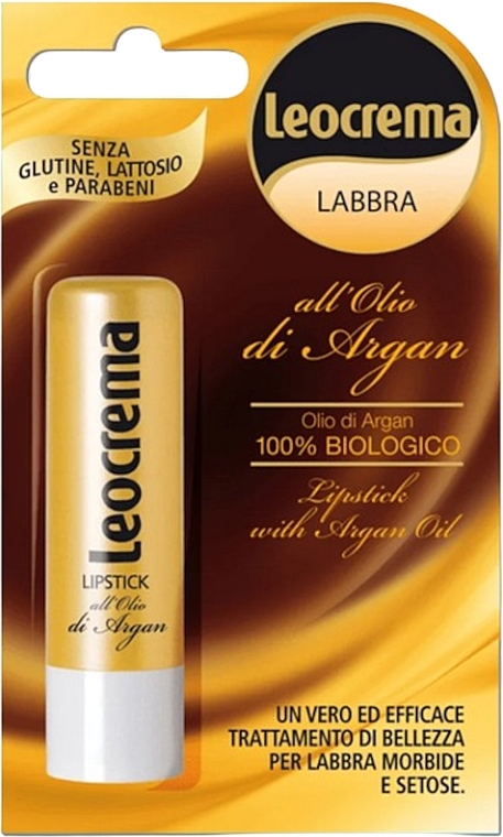 Balsam do ust z olejem arganowym - Leocrema Lip Stick With Argan Oil — Zdjęcie N1