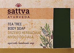 Mydło w kostce do ciała Drzewo herbaciane - Sattva Ayurveda Tea Tree Body Soap — Zdjęcie N2