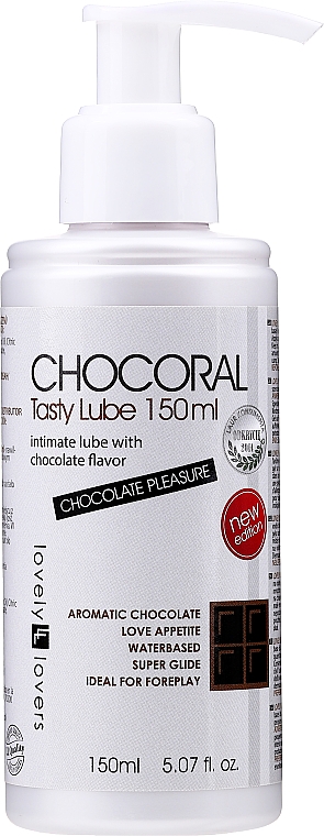 Intymny żel o smaku czekoladowym - Lovely Lovers Chocoral Tasty Lube — Zdjęcie N1