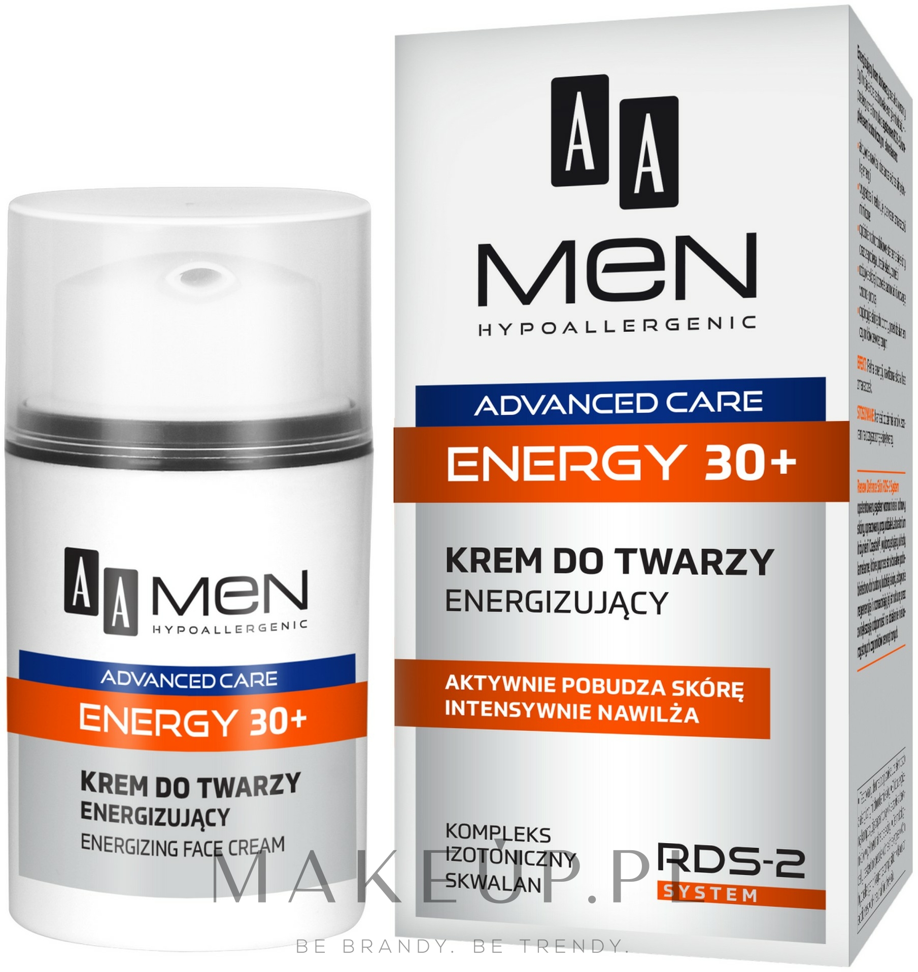 Energizujący krem do twarzy dla mężczyzn 30+ - AA Men Advanced Care Energy Face Cream Energizing — Zdjęcie 50 ml