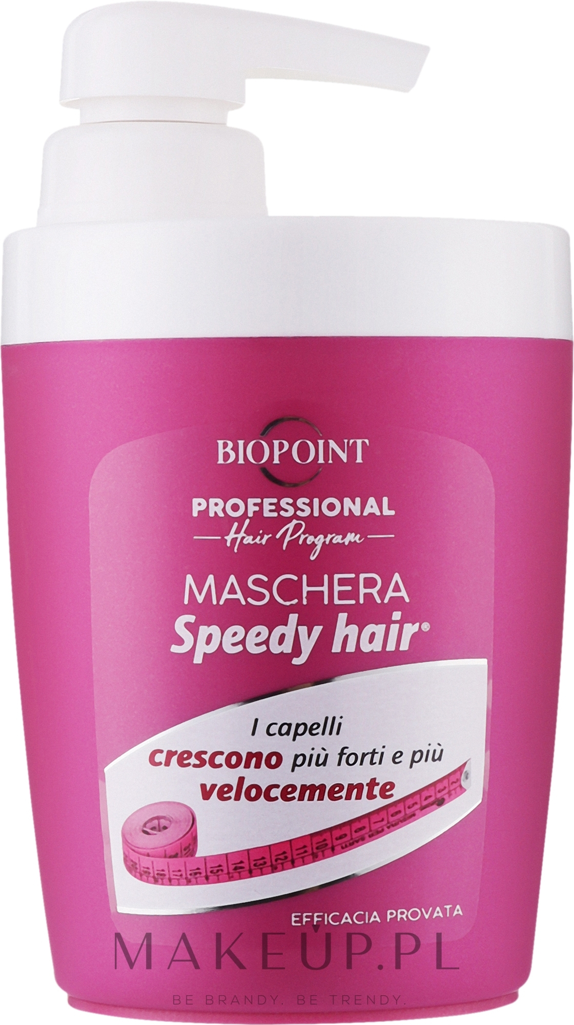 Maska przyspieszająca wzrost włosów - Biopoint Speedy Hair Maschera Per Capelli Piu' Forti — Zdjęcie 300 ml