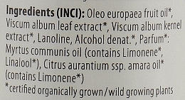 PRZECENA! Organiczny olejek do masażu z rytmizowanym ekstraktem z jemioły Mirt i kwiat pomarańczy - Sonett Massage Oil * — Zdjęcie N4