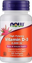 Kup Kapsułki żelatynowe Witamina D3 - Now Foods Vitamin D3 2000 IU