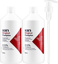 Kup PRZECENA! Zestaw - Kin Gingival Complex (mouthwash/2x1000ml + pump/1pcs) *