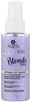 Spray do włosów farbowanych i blond - Alama No Yellow Blonde Spray — Zdjęcie N1