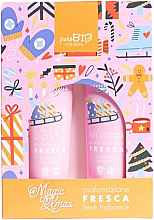 Kup Zestaw - PuroBio Cosmetics Magic Xmas Fresca Kit (sh/gel/150ml + b/lot/150ml)