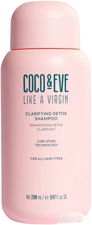 Rozjaśniający szampon detoksykujący do włosów - Coco & Eve Like A Virgin Clarifying Detox Shampoo — Zdjęcie N1