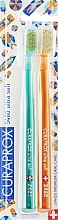 Zestaw szczoteczek do zębów Summer Edition, 5460 Ultra Soft, 2 szt, niebieska + żółta - Curaprox — Zdjęcie N4