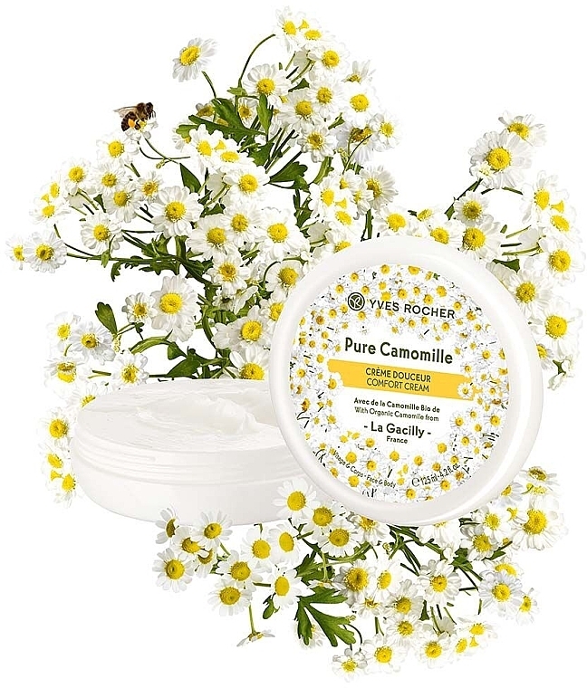 Kojący krem do twarzy i ciała - Yves Rocher Face And Body Cream With Chamomile Extract — Zdjęcie N3