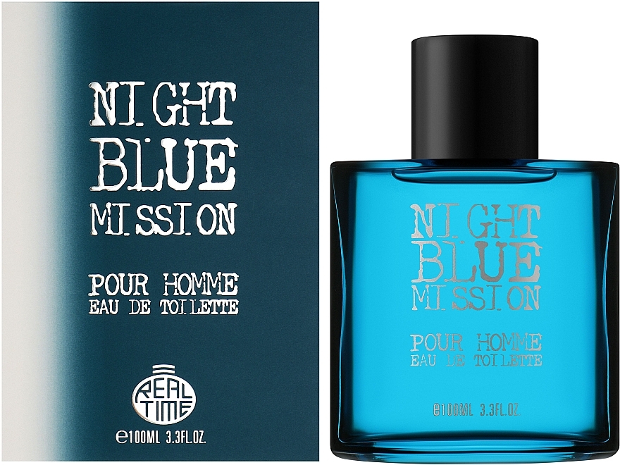 Real Time Night Blue Mission Pour Homme - Woda toaletowa dla mężczyzn  — Zdjęcie N2