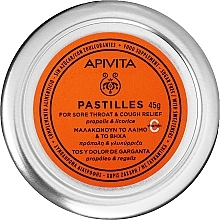 Kup Pastylki do ssania na ból gardła i kaszel z lukrecją i propolisem - Apivita Pastilles For Sore Throat And Cough Relief With Liquorice & Propolis