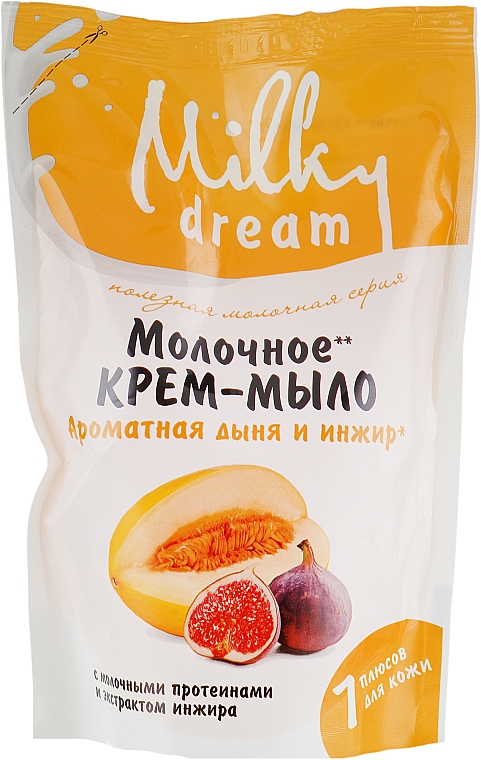 Mydło w płynie Pachnący melon i figi (uzupełnienie) - Milky Dream — Zdjęcie N2