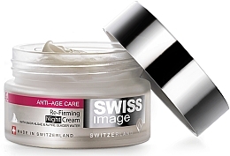 Ujędrniający krem do twarzy na noc ze szwajcarskimi algami śnieżnymi i alpejską wodą lodowcową - Swiss Image Anti-Age 46+ Re-Firming Night Cream — Zdjęcie N3