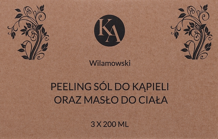 Zestaw - KaWilamowski (b/scr/200ml + b/oil/200ml + bath salt/200ml) — Zdjęcie N2