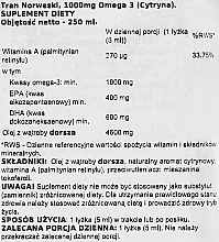 Suplement diety w postaci tranu z wątroby dorsza o smaku cytrynowym - Osavi Cod Liver Oil 1000 Mg Omega 3 — Zdjęcie N2