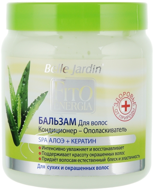 Balsam do włosów suchych i farbowanych z aloesem i d-panthenolem - Belle Jardin Fito Energia Balm — Zdjęcie N1