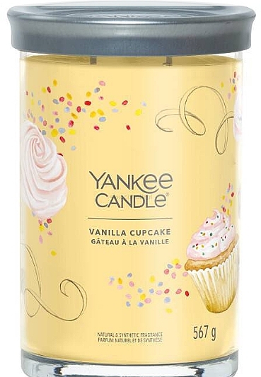 Świeca zapachowa w szkle Vanilla Cupcake, 2 knoty - Yankee Candle Singnature — Zdjęcie N1