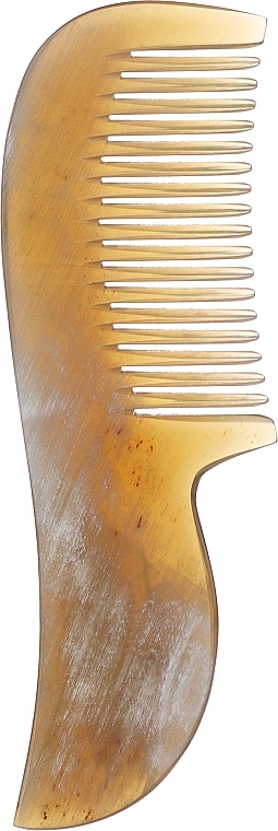 Grzebień do brody, 8 cm - Golddachs Handcrafted Horn Beard Comb — Zdjęcie N1