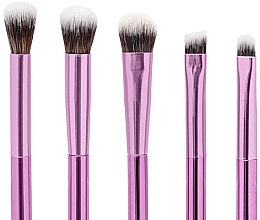 Zestaw pędzli do makijażu oczu, 5 szt. - Glov Eye Makeup Brushes Purple — Zdjęcie N2
