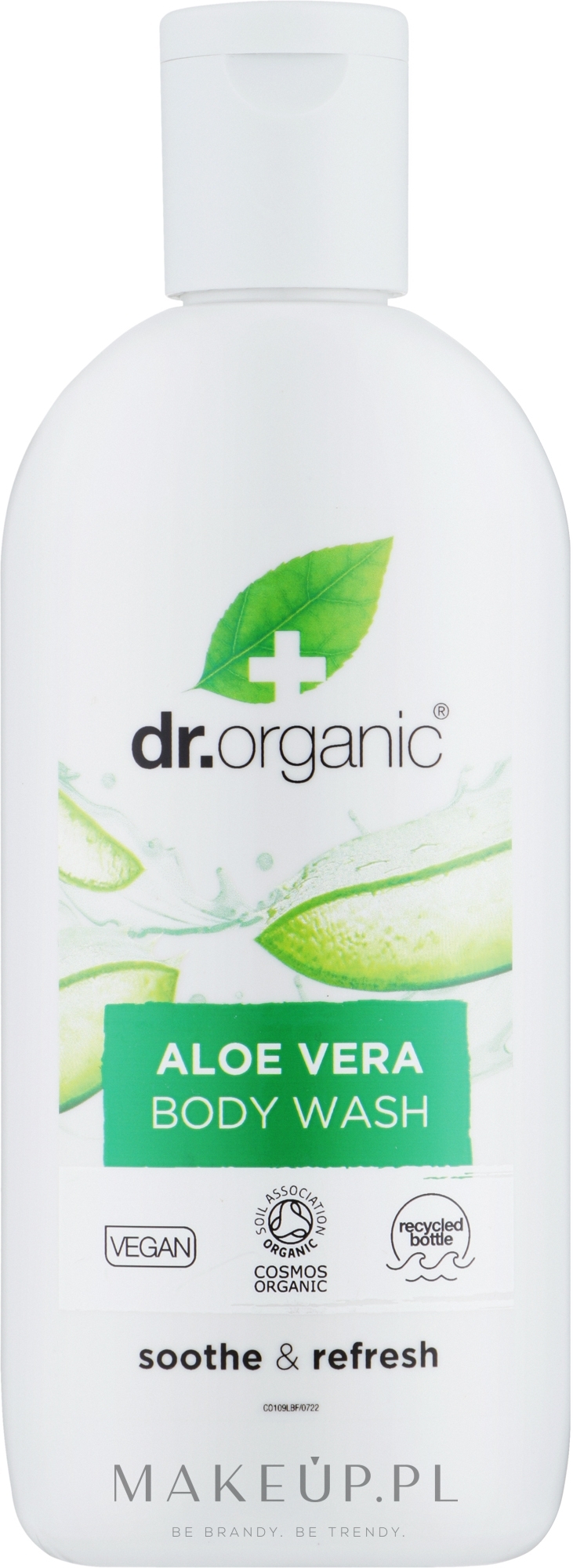 Łagodzący żel pod prysznic Aloes - Dr Organic Bioactive Skincare Organic Aloe Vera Body Wash — Zdjęcie 250 ml