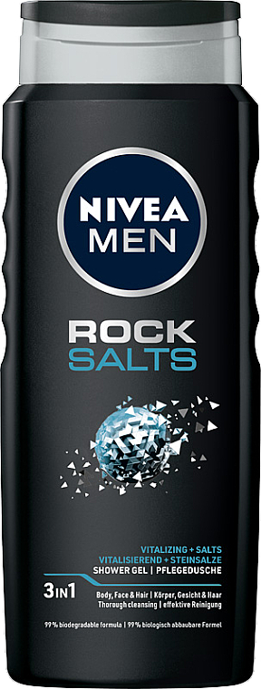 Żel pod prysznic - NIVEA MEN Rock Salts Shower Gel — Zdjęcie N1