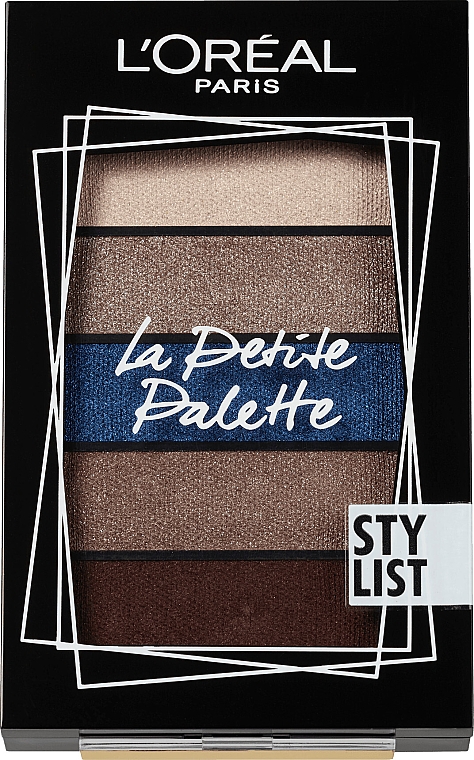 Paletka cieni do powiek - L'Oreal Paris La Petite Palette Stylist Eyeshadow — Zdjęcie N1