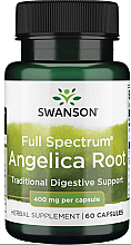Suplement diety z korzeniem dzięgla, 400 mg - Swanson Full Spectrum Angelica Root — Zdjęcie N1