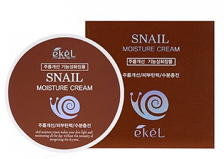 Krem do twarzy ze śluzem ślimaka - Ekel Snail Moisture Cream