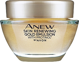 Krem do twarzy na noc - Avon Anew Skin Renewing Gold Emulsion with Protinol — Zdjęcie N1