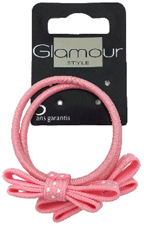 Gumka do włosów, 413009, różowa - Glamour — Zdjęcie N1