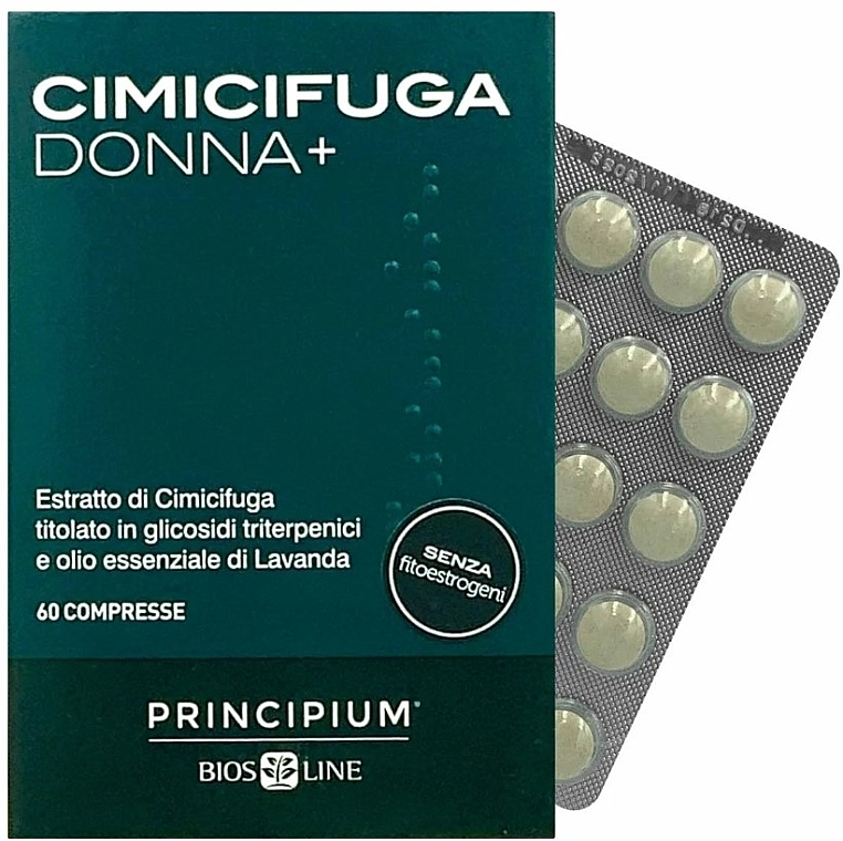 Suplement diety Cimicifuga - BiosLine Principium Cimicifuga Donna+ — Zdjęcie N1